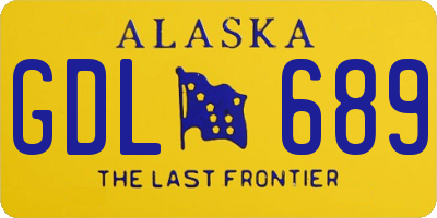AK license plate GDL689