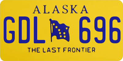AK license plate GDL696