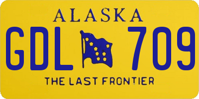 AK license plate GDL709