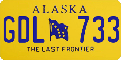 AK license plate GDL733