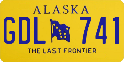 AK license plate GDL741
