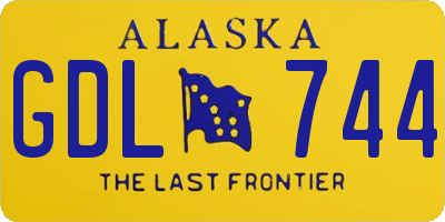 AK license plate GDL744