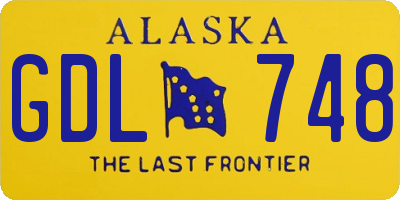 AK license plate GDL748