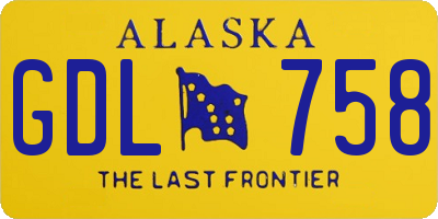 AK license plate GDL758
