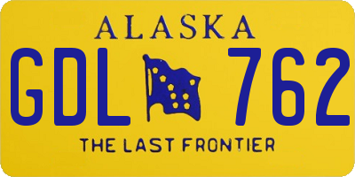 AK license plate GDL762