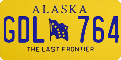 AK license plate GDL764