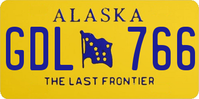 AK license plate GDL766