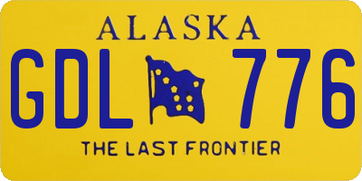 AK license plate GDL776