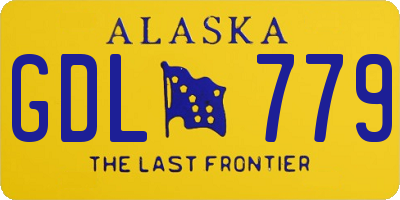 AK license plate GDL779