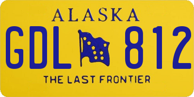 AK license plate GDL812