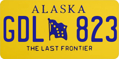 AK license plate GDL823