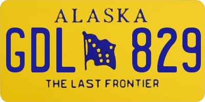 AK license plate GDL829