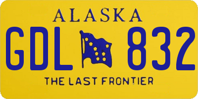 AK license plate GDL832