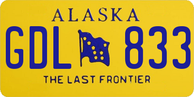 AK license plate GDL833