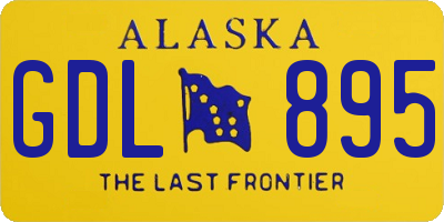 AK license plate GDL895