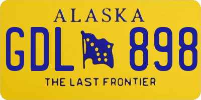 AK license plate GDL898