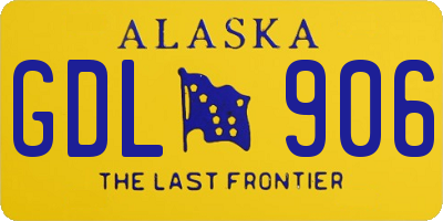 AK license plate GDL906