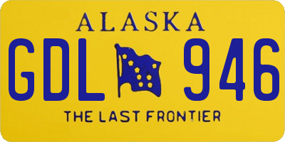 AK license plate GDL946