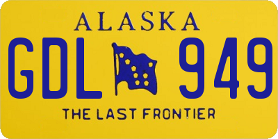 AK license plate GDL949