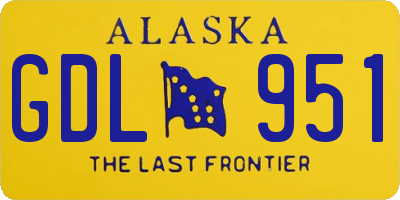 AK license plate GDL951
