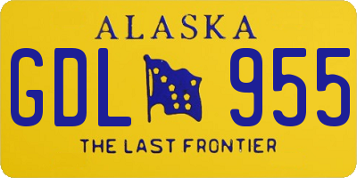 AK license plate GDL955