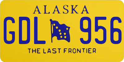 AK license plate GDL956