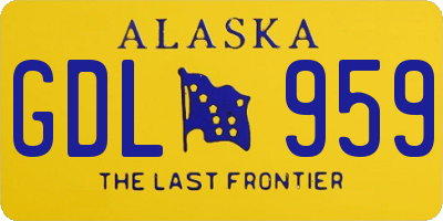 AK license plate GDL959