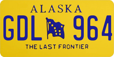AK license plate GDL964