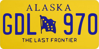 AK license plate GDL970