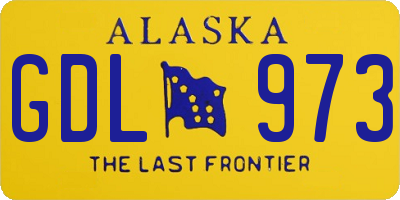 AK license plate GDL973