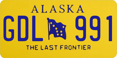 AK license plate GDL991