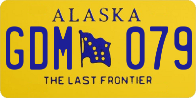 AK license plate GDM079