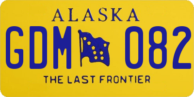 AK license plate GDM082