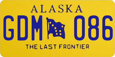 AK license plate GDM086