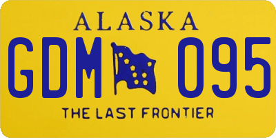 AK license plate GDM095