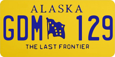 AK license plate GDM129