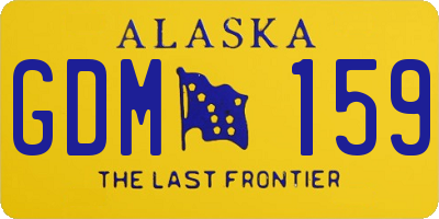 AK license plate GDM159