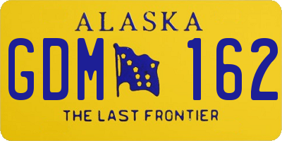 AK license plate GDM162