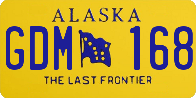 AK license plate GDM168