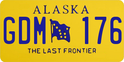 AK license plate GDM176