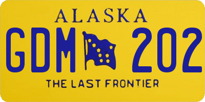 AK license plate GDM202