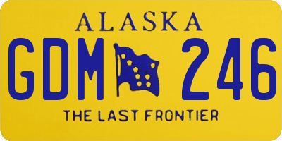 AK license plate GDM246