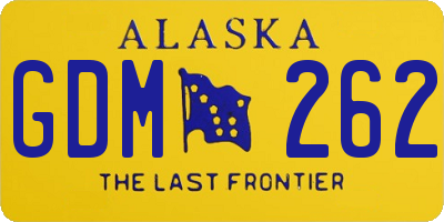 AK license plate GDM262