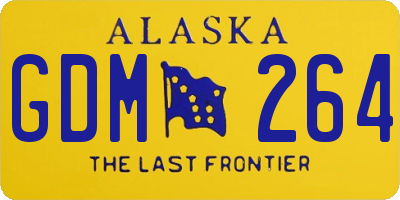 AK license plate GDM264