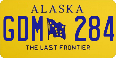 AK license plate GDM284