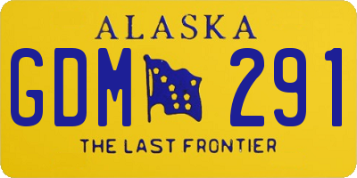 AK license plate GDM291