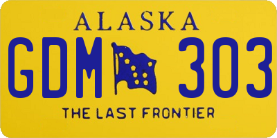 AK license plate GDM303