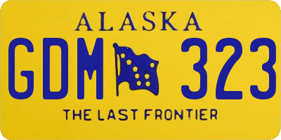 AK license plate GDM323