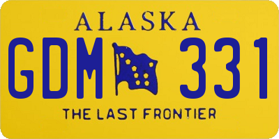 AK license plate GDM331