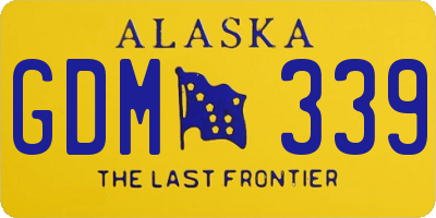 AK license plate GDM339